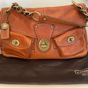 Authentic Coach Brown Leather Bag